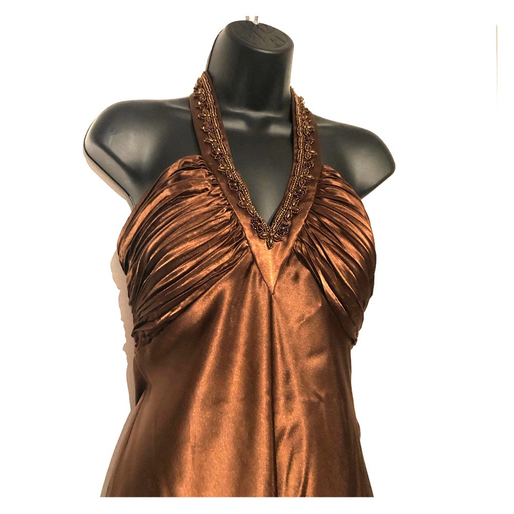 Shine in this brown Morgan & Co dress Sz 11/12